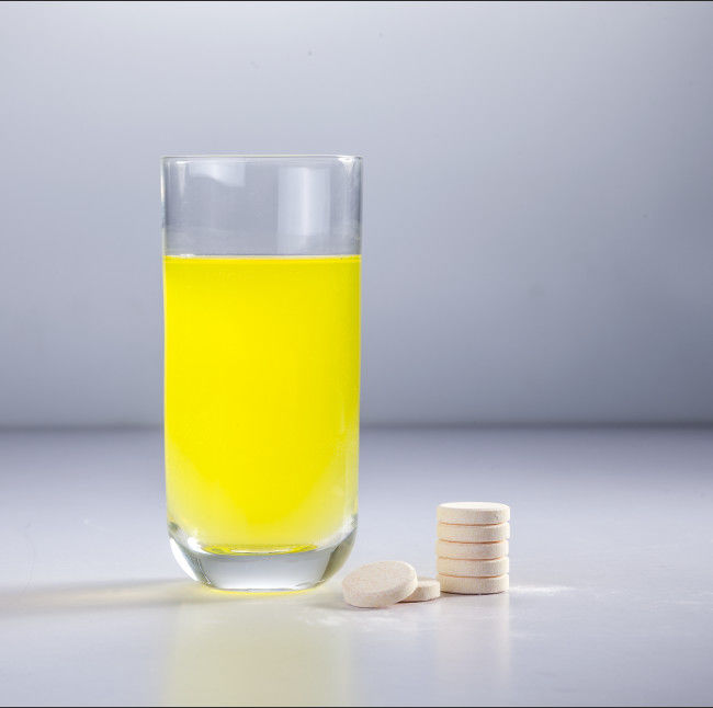 Het Calcium en de Vitamine de Tabletten van D van energiedranken, het Oranje Aroma van Calcium Bruisende Tabletten